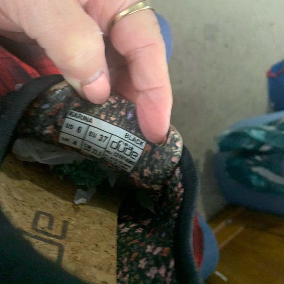 Hey Dude Karina Women's Black and Gray Sneakers With Gray Crochet Design - Picture 7 of 7